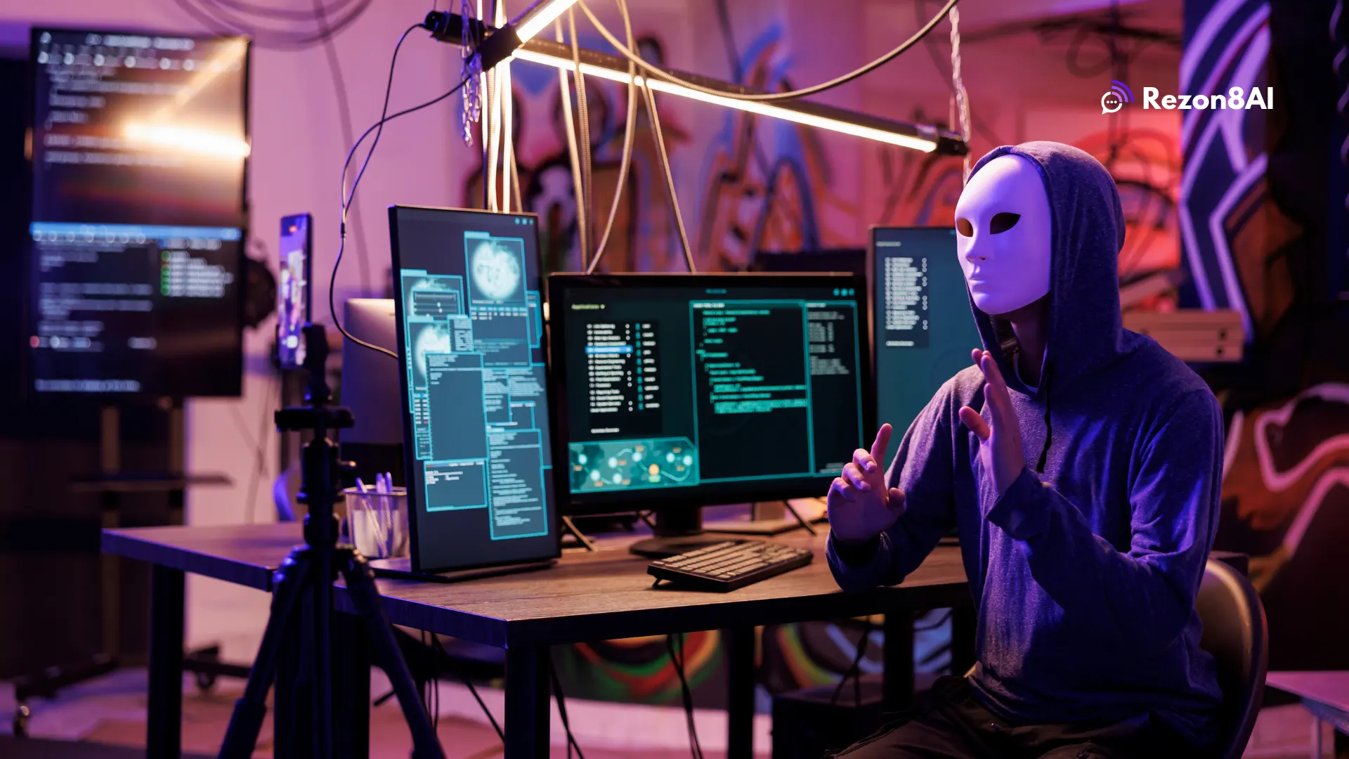 Hacker making fake reviews